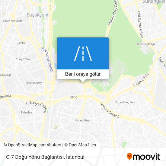 O-7 Doğu Yönü Bağlantısı harita