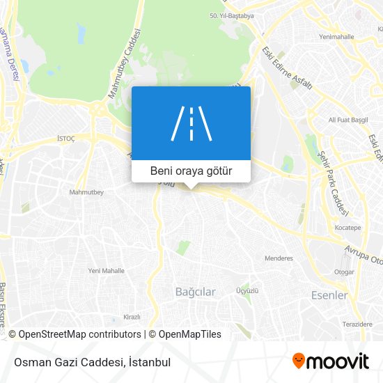 Osman Gazi Caddesi harita