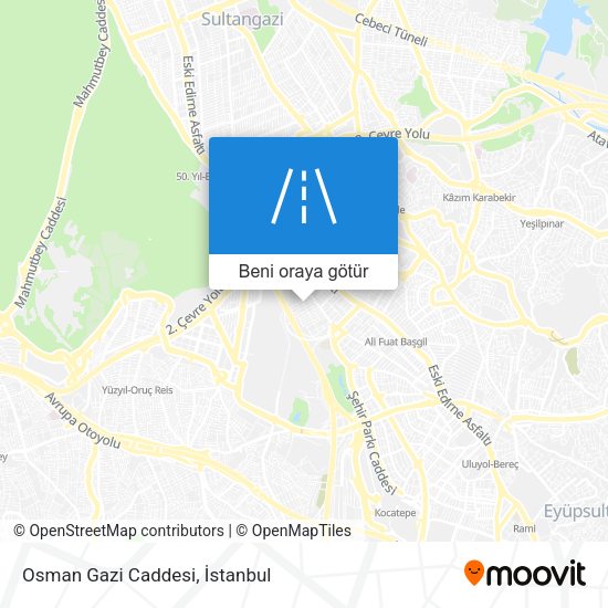 Osman Gazi Caddesi harita