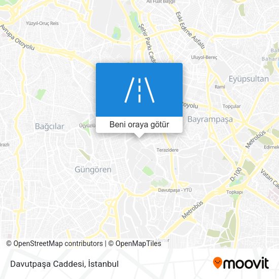 Davutpaşa Caddesi harita