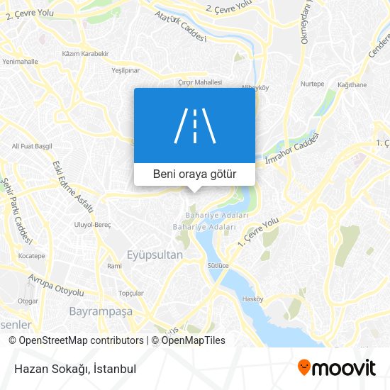 Hazan Sokağı harita