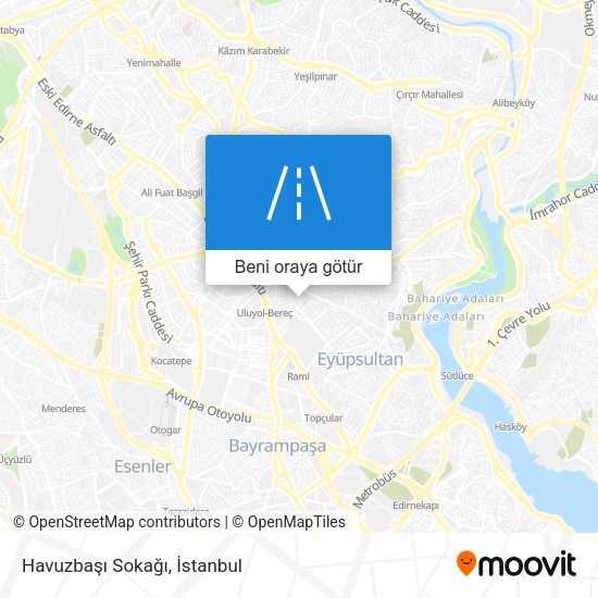 Havuzbaşı Sokağı harita