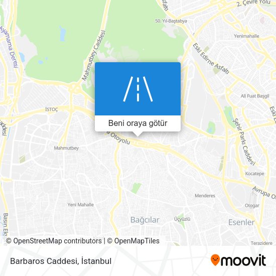 Barbaros Caddesi harita