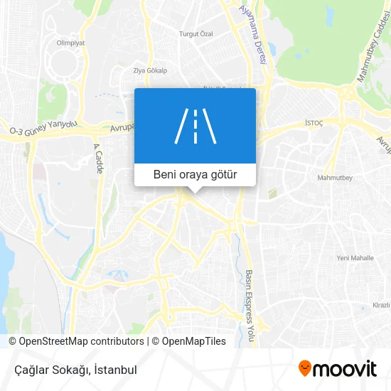 Çağlar Sokağı harita