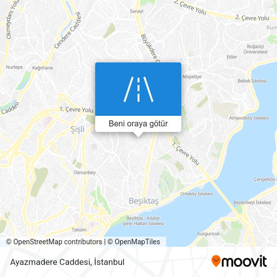 Ayazmadere Caddesi harita