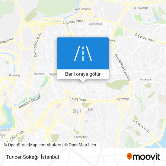 Tuncer Sokağı harita