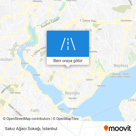 Sakız Ağacı Sokağı harita