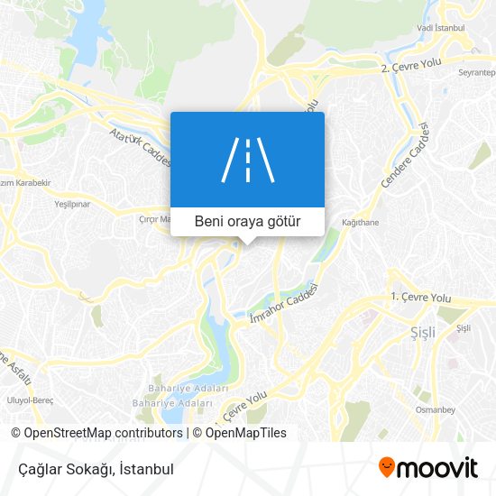 Çağlar Sokağı harita