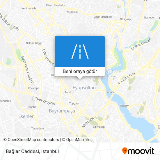 Bağlar Caddesi harita