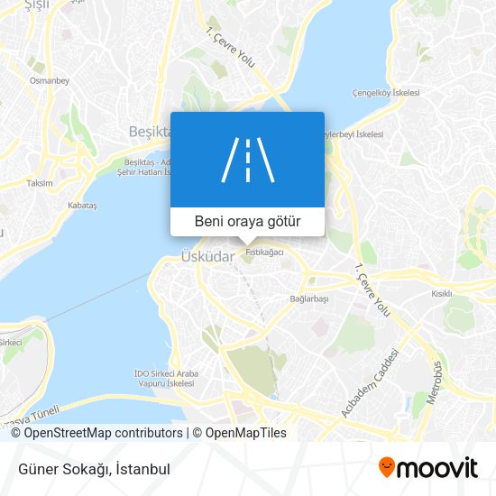 Güner Sokağı harita