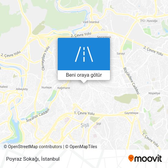Poyraz Sokağı harita