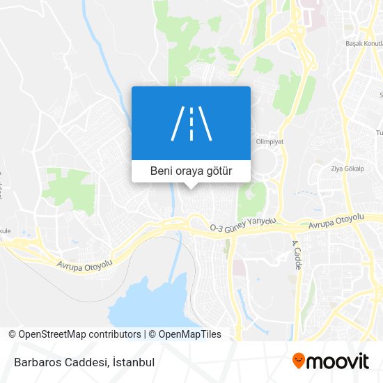 Barbaros Caddesi harita