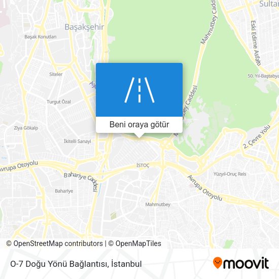 O-7 Doğu Yönü Bağlantısı harita