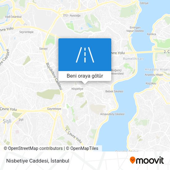 Nisbetiye Caddesi harita