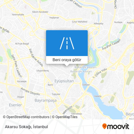 Akarsu Sokağı harita