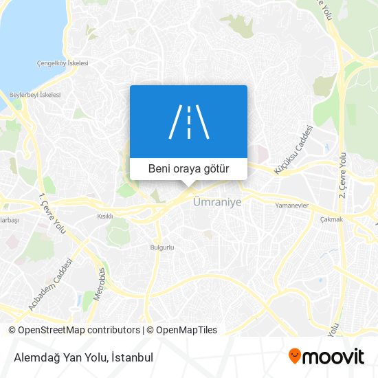 Alemdağ Yan Yolu harita