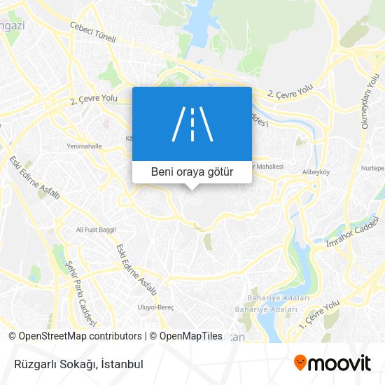 Rüzgarlı Sokağı harita