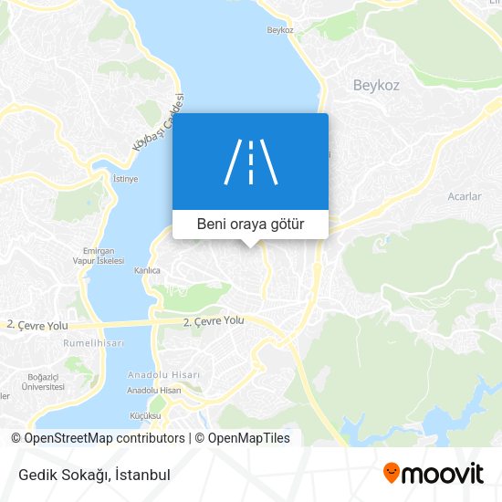 Gedik Sokağı harita