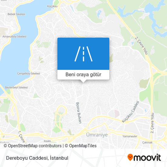 Dereboyu Caddesi harita