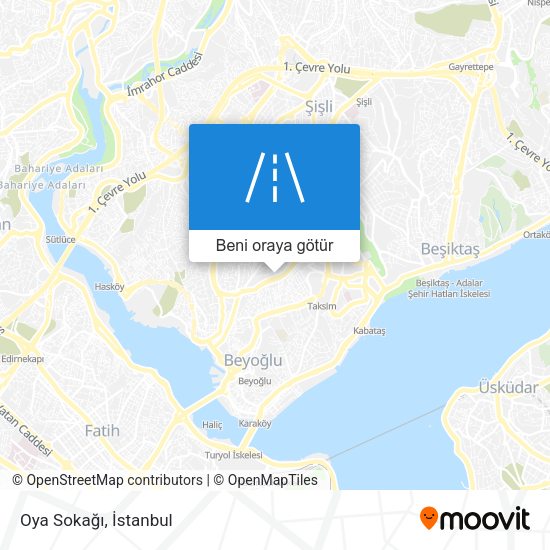 Oya Sokağı harita