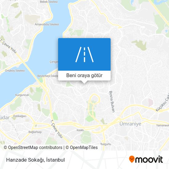 Hanzade Sokağı harita