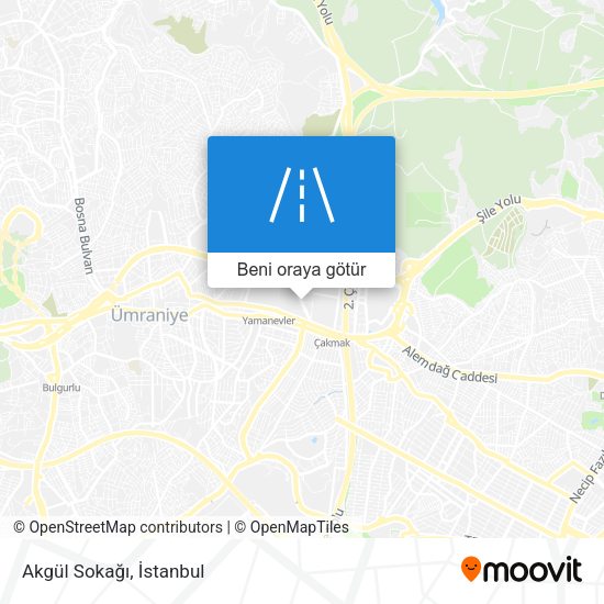 Akgül Sokağı harita