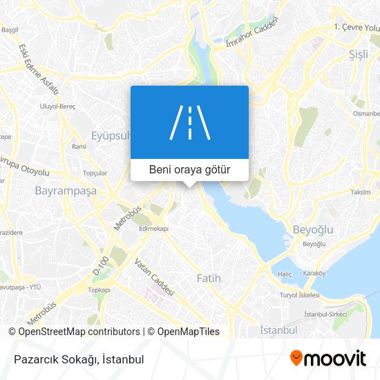 Pazarcık Sokağı harita
