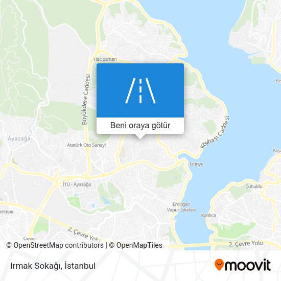 Irmak Sokağı harita