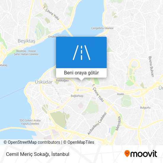 Cemil Meriç Sokağı harita