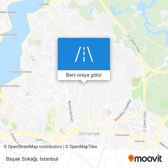 Başak Sokağı harita
