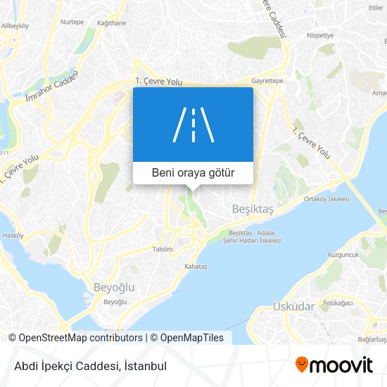 Abdi İpekçi Caddesi harita