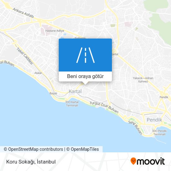Koru Sokağı harita