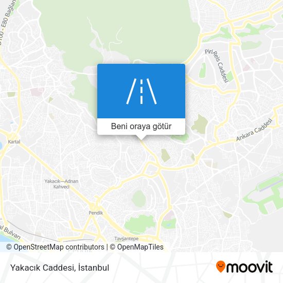 Yakacık Caddesi harita