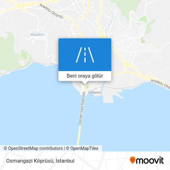 Osmangazi Köprüsü harita