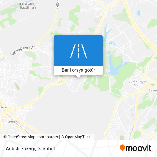Ardıçlı Sokağı harita