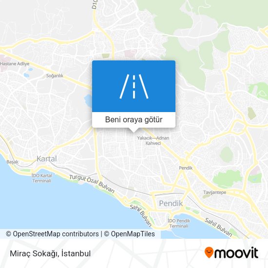 Miraç Sokağı harita