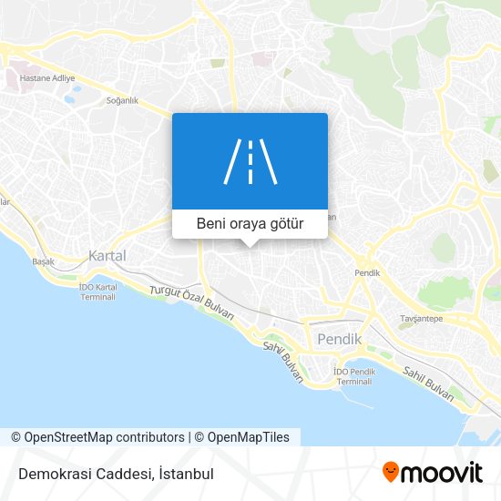 Demokrasi Caddesi harita