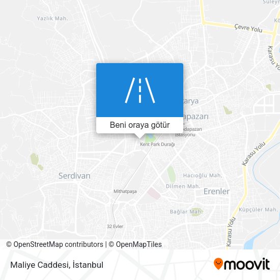 Maliye Caddesi harita