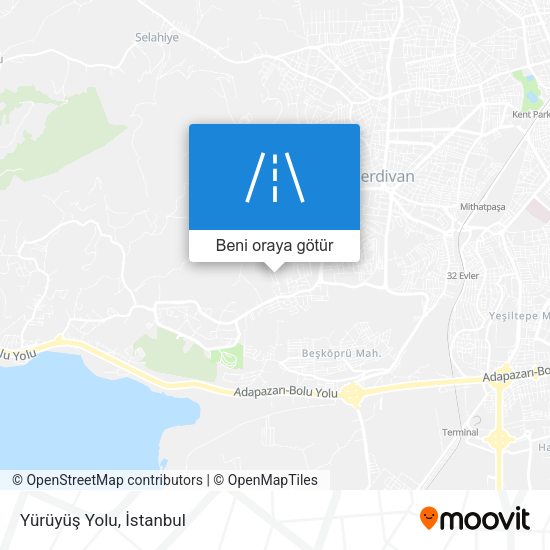 Yürüyüş Yolu harita