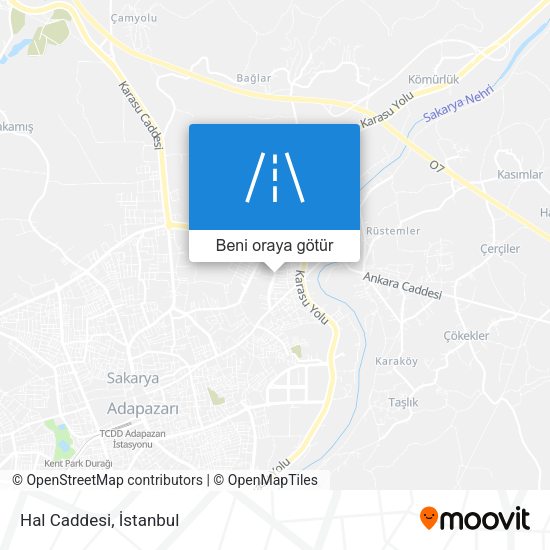 Hal Caddesi harita