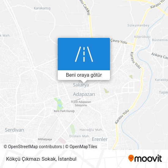 Kökçü Çıkmazı Sokak harita