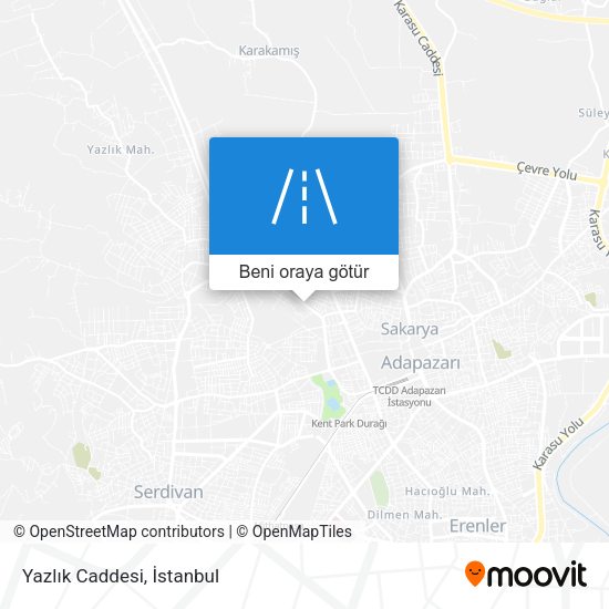 Yazlık Caddesi harita