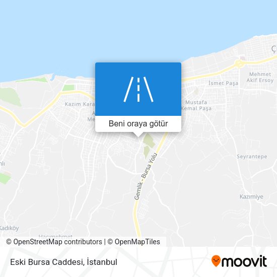 Eski Bursa Caddesi harita