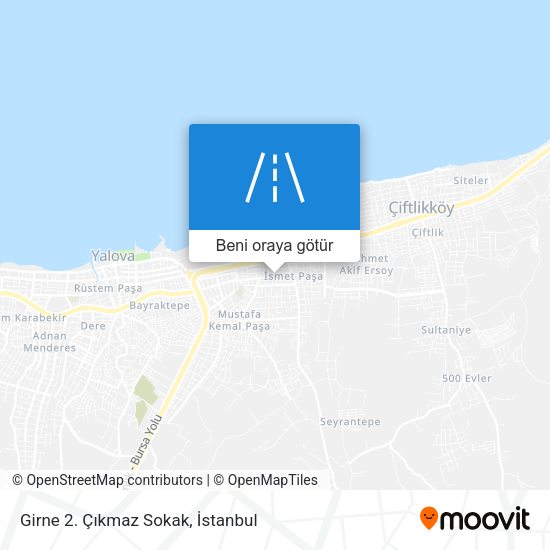 Girne 2. Çıkmaz Sokak harita
