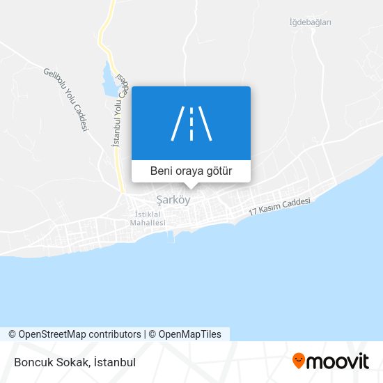 Boncuk Sokak harita