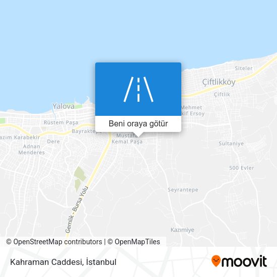 Kahraman Caddesi harita