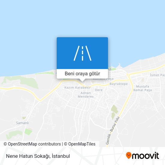 Nene Hatun Sokağı harita
