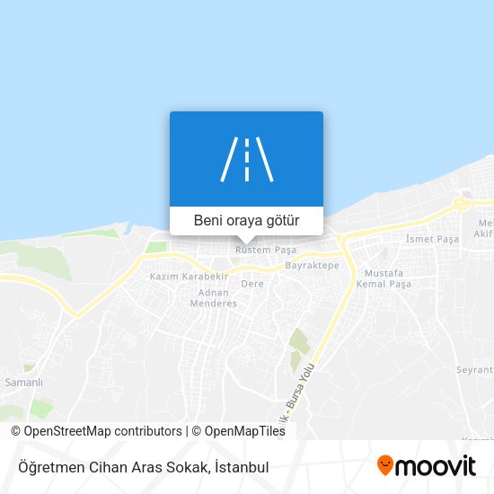Öğretmen Cihan Aras Sokak harita