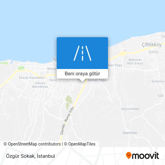 Özgür Sokak harita
