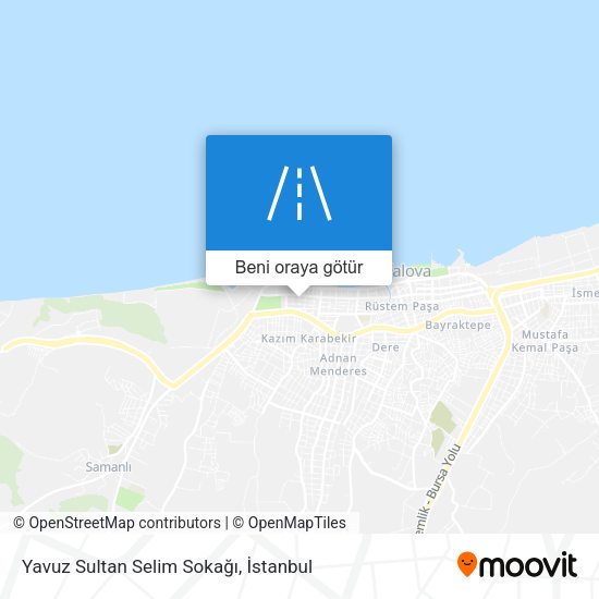 Yavuz Sultan Selim Sokağı harita